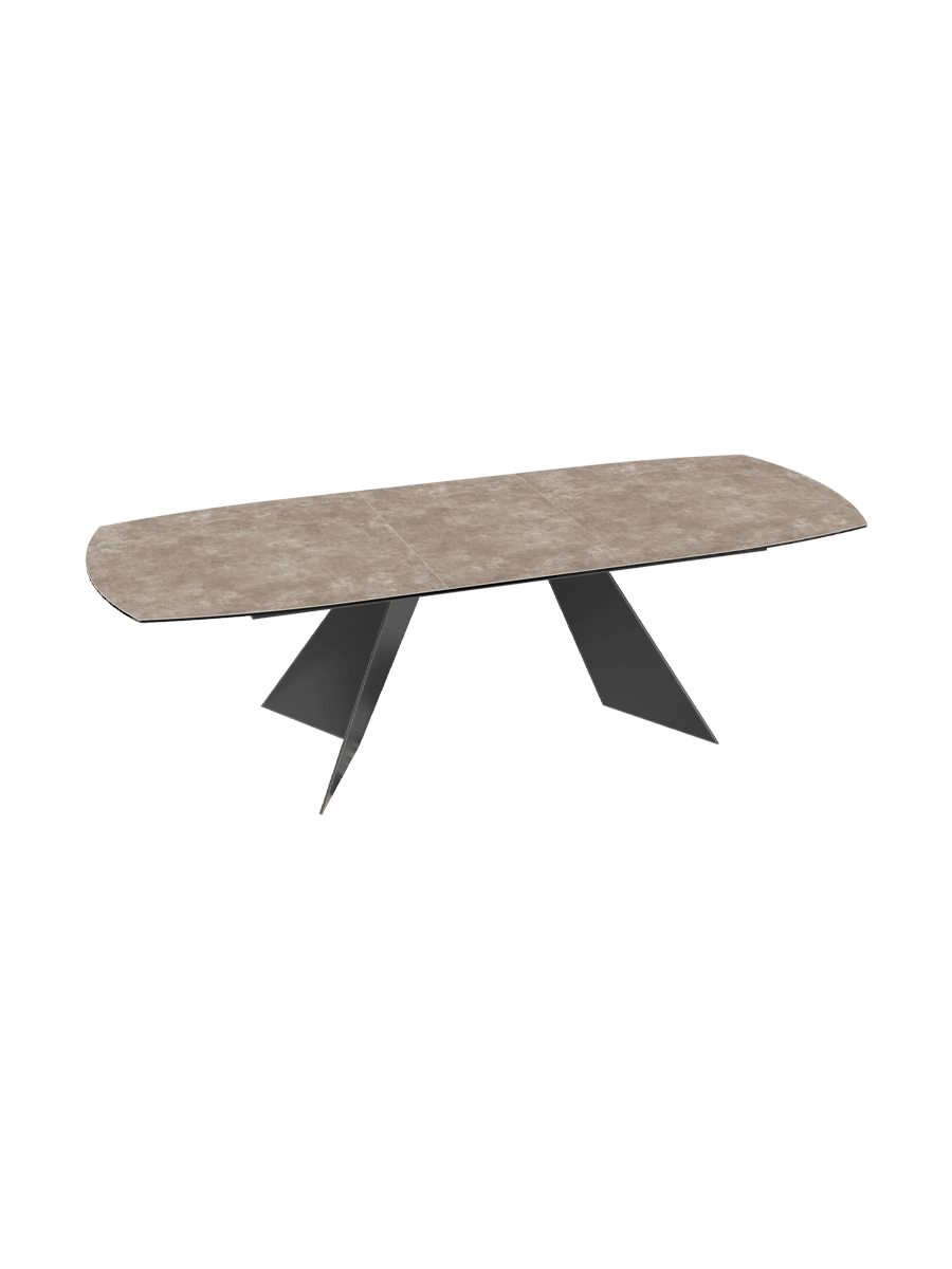 
Table à manger extensible design « Dallas » en céramique, disponible en différentes tailles - Calcatta brillant / 160-210 x 100 cm