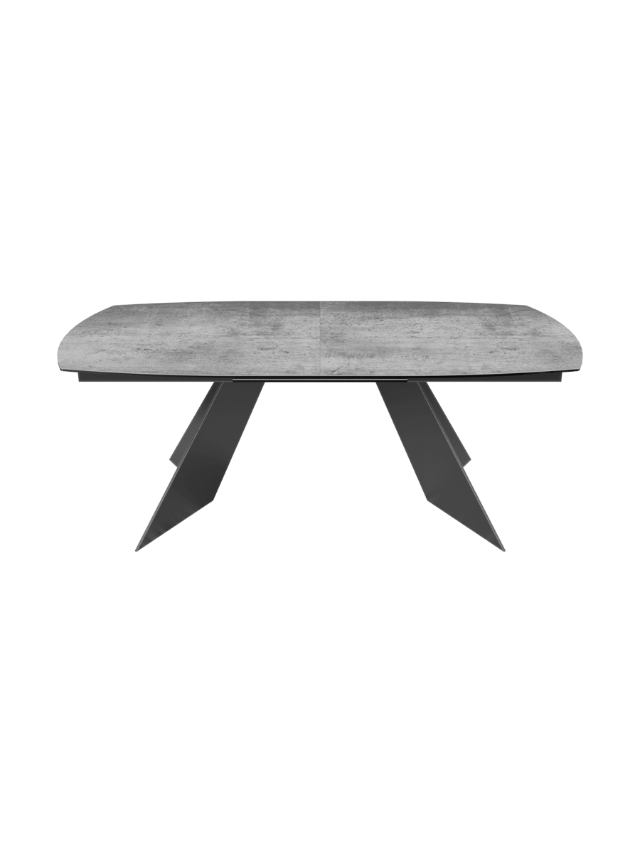 
Ausziehbarer Designer Esstisch „Dallas“ aus Keramik, in verschiedenen Grössen - Silver / 200-260 x 100 cm