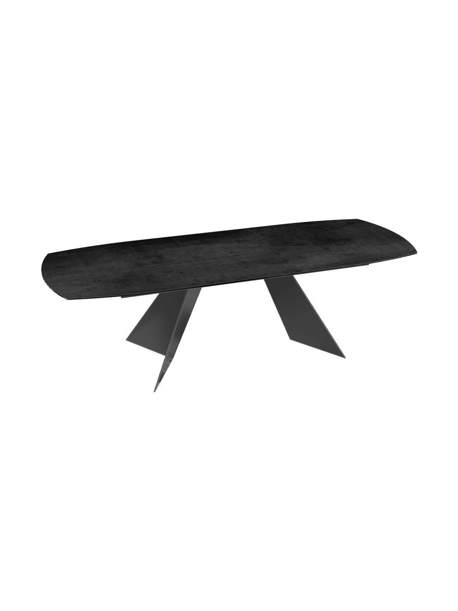 
Table à manger extensible design « Dallas » en céramique, disponible en différentes tailles - Calcatta brillant / 160-210 x 100 cm