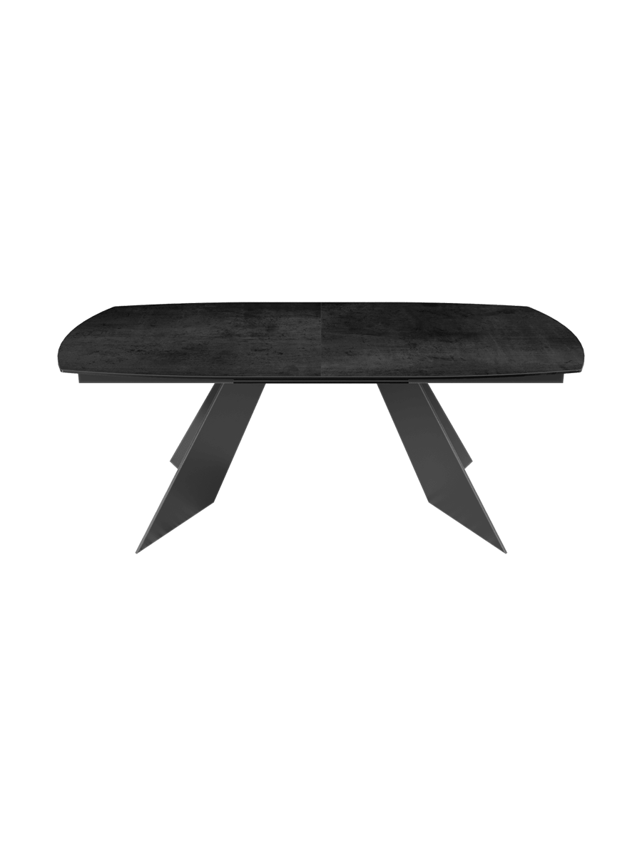 
Ausziehbarer Designer Esstisch „Dallas“ aus Keramik, in verschiedenen Grössen - Titan / 200-260 x 100 cm