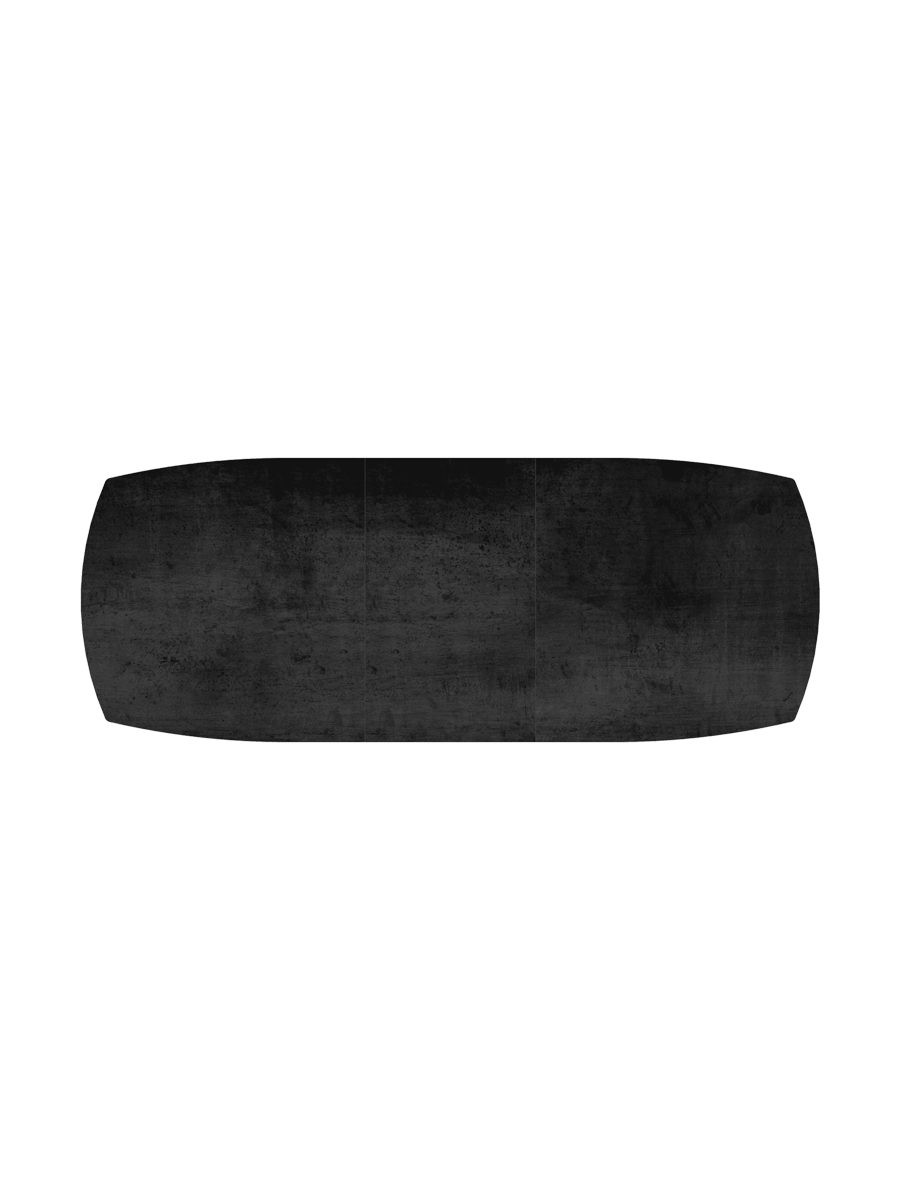 
Ausziehbarer Designer Esstisch „Dallas“ aus Keramik, in verschiedenen Grössen - Titan / 200-260 x 100 cm