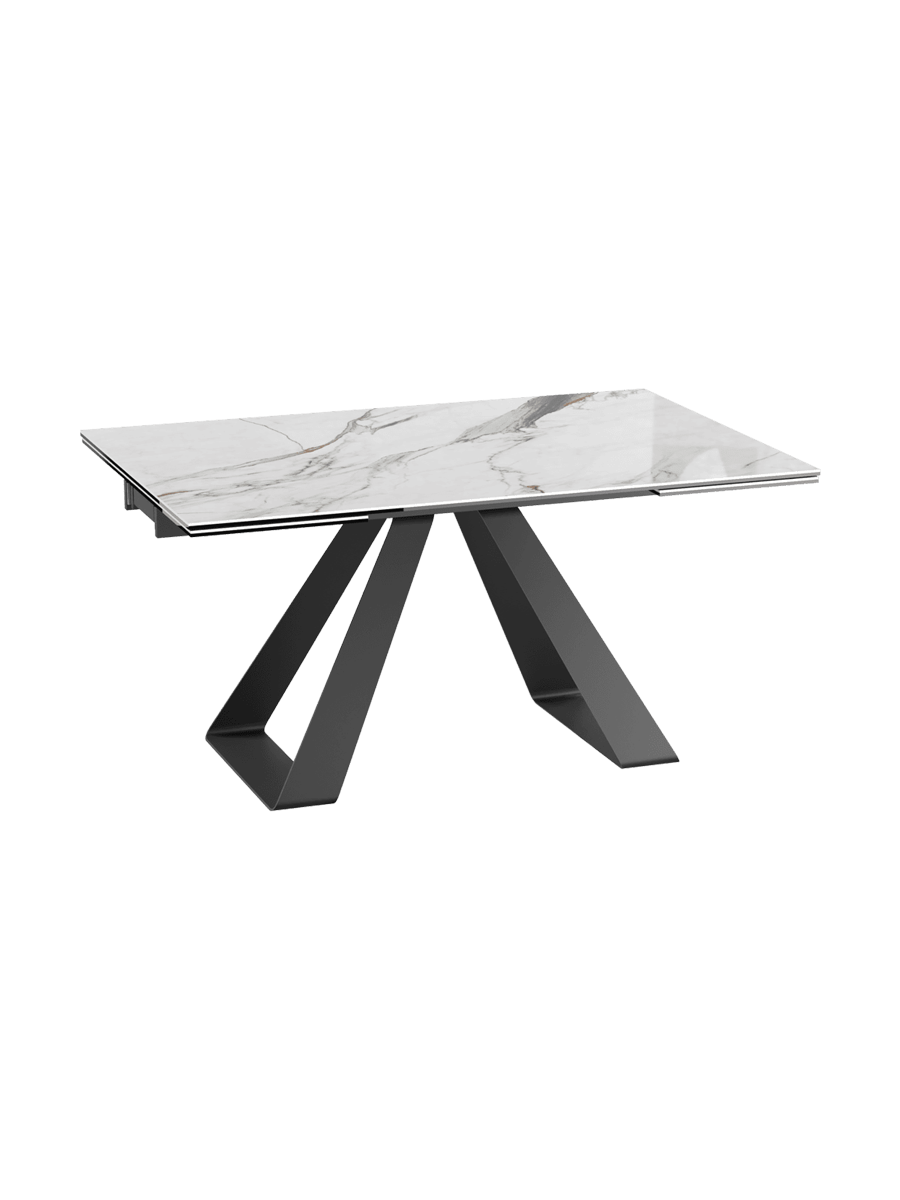 
Ausziehbarer Designer Esstisch „Ascension“ aus Keramik, in verschiedenen Grössen - Fiorentino glänzend / 150-230 x 100 cm