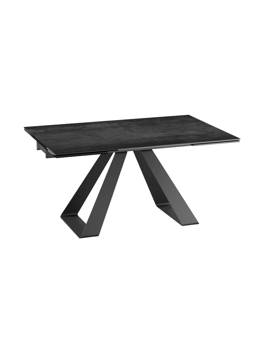 
Ausziehbarer Designer Esstisch „Ascension“ aus Keramik, in verschiedenen Grössen - Titan / 150-230 x 100 cm