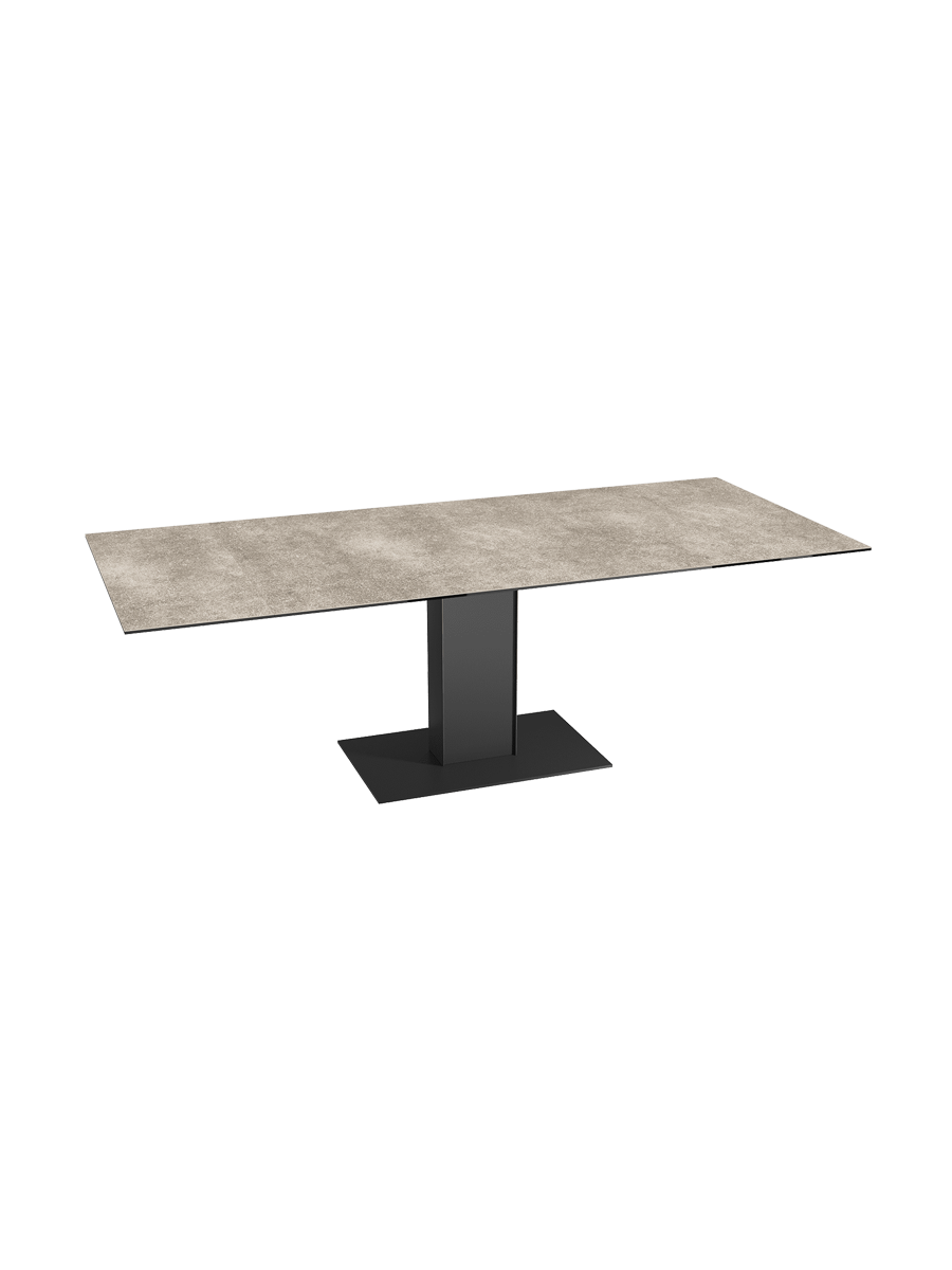 
Ausziehbarer Designer Esstisch „Connexion“ aus Keramik, 150-230 x 100 cm - Dunkle Rostotpik