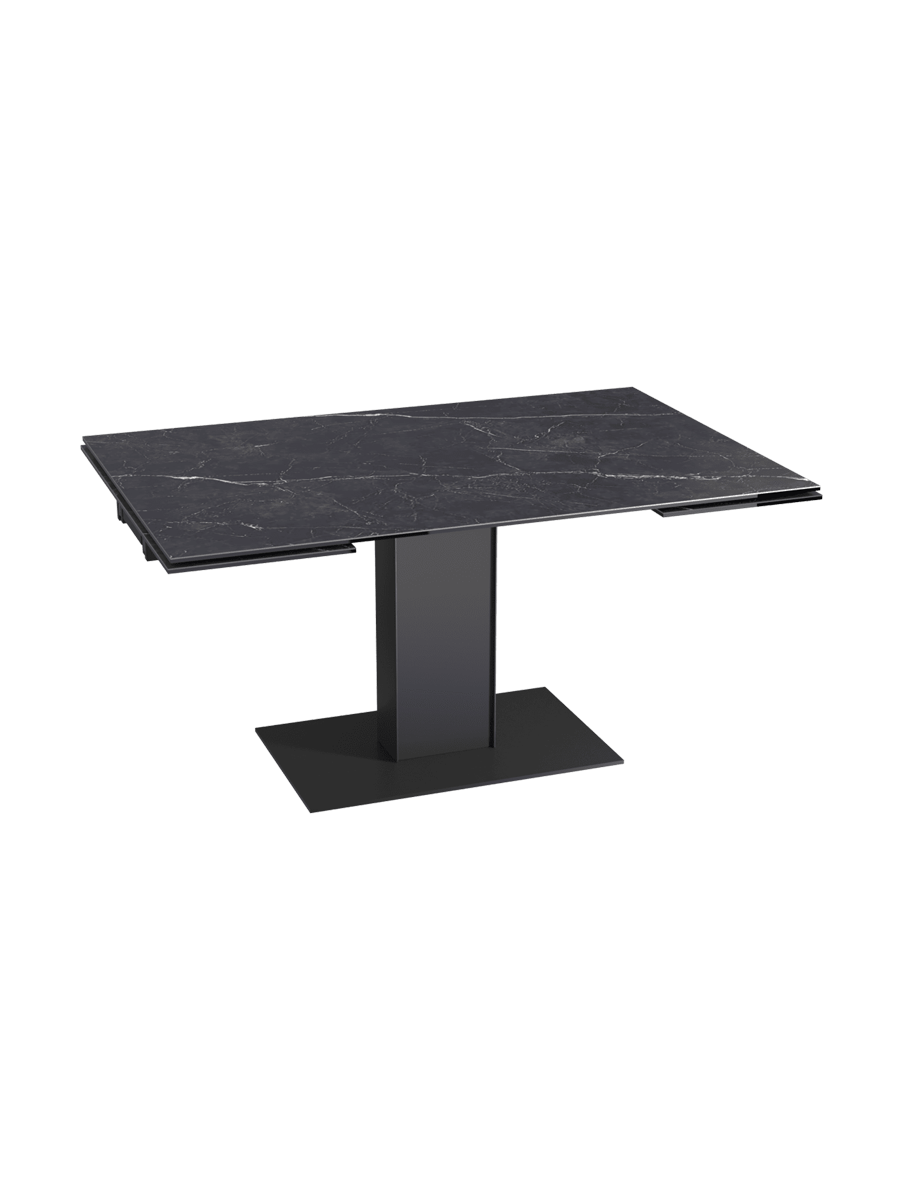 
Ausziehbarer Designer Esstisch „Connexion“ aus Keramik, 150-230 x 100 cm - Marquina matt