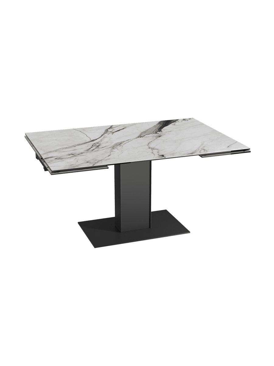 
Ausziehbarer Designer Esstisch „Connexion“ aus Keramik, 150-230 x 100 cm - Fiorentino glänzend