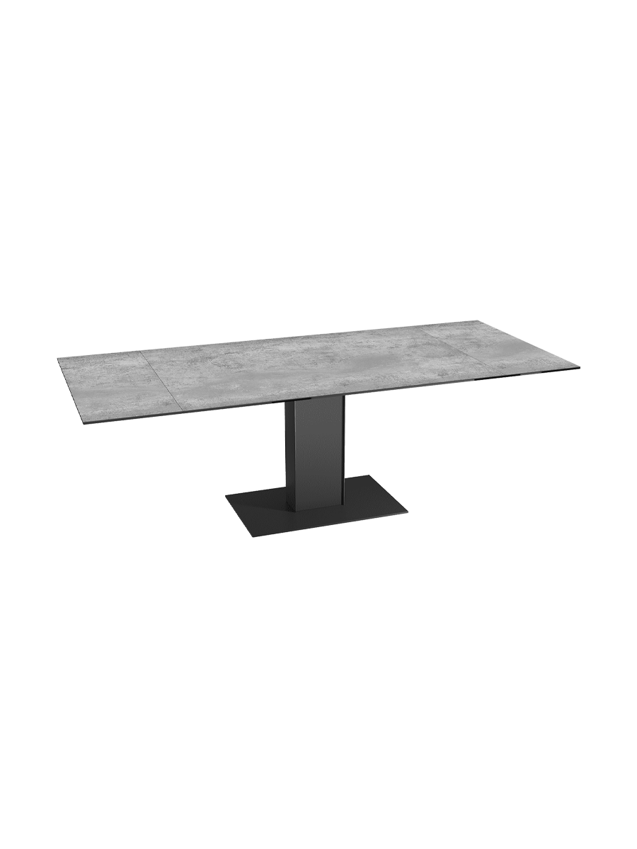 
Ausziehbarer Designer Esstisch „Connexion“ aus Keramik, 150-230 x 100 cm - Dunkle Rostotpik
