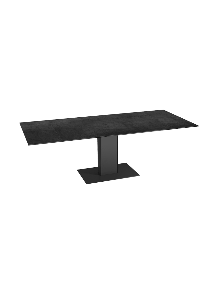 
Ausziehbarer Designer Esstisch „Connexion“ aus Keramik, 150-230 x 100 cm - Dunkle Rostotpik