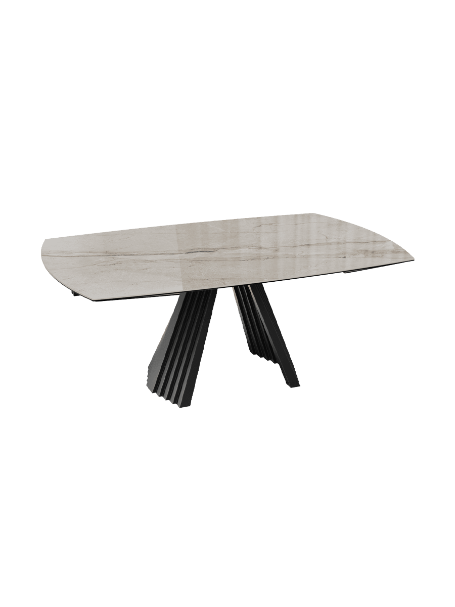 
Ausziehbarer Designer Esstisch „Gotham“ aus Keramik, in verschiedenen Grössen - Breccia / 190-270 x 120 cm