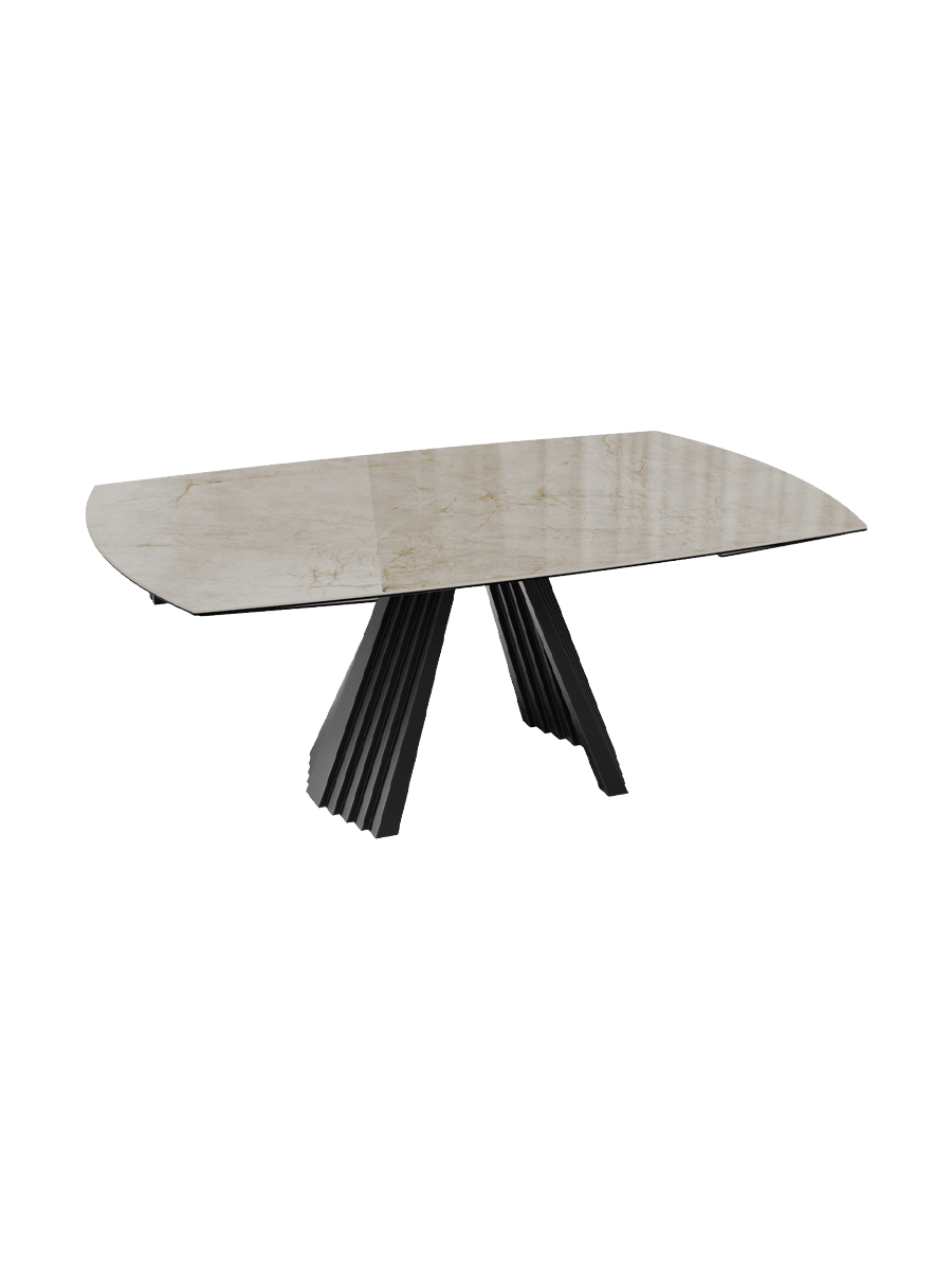 
Ausziehbarer Designer Esstisch „Gotham“ aus Keramik, in verschiedenen Grössen - Cremona / 190-270 x 120 cm