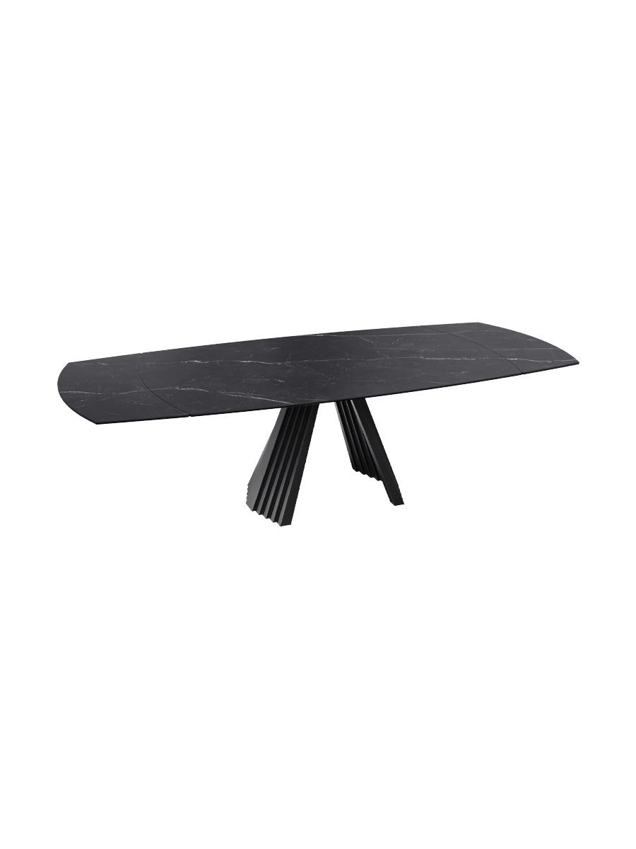
Table à manger design extensible « Gotham » en céramique, disponible en différentes tailles - Calcatta brillant / 150-230 x 110 cm