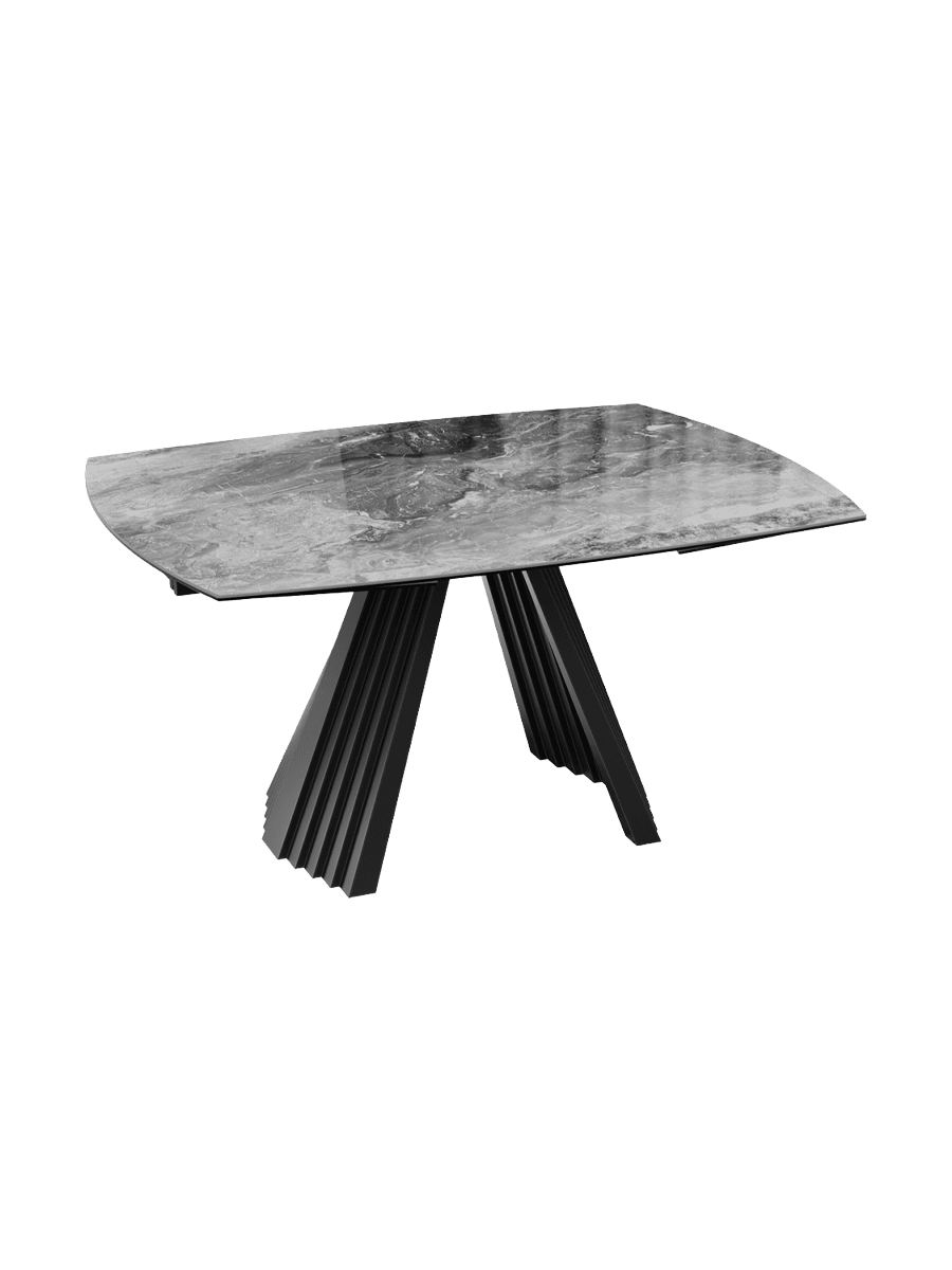 
Ausziehbarer Designer Esstisch „Gotham“ aus Keramik, in verschiedenen Grössen - Eramosa glänzend / 150-230 x 110 cm