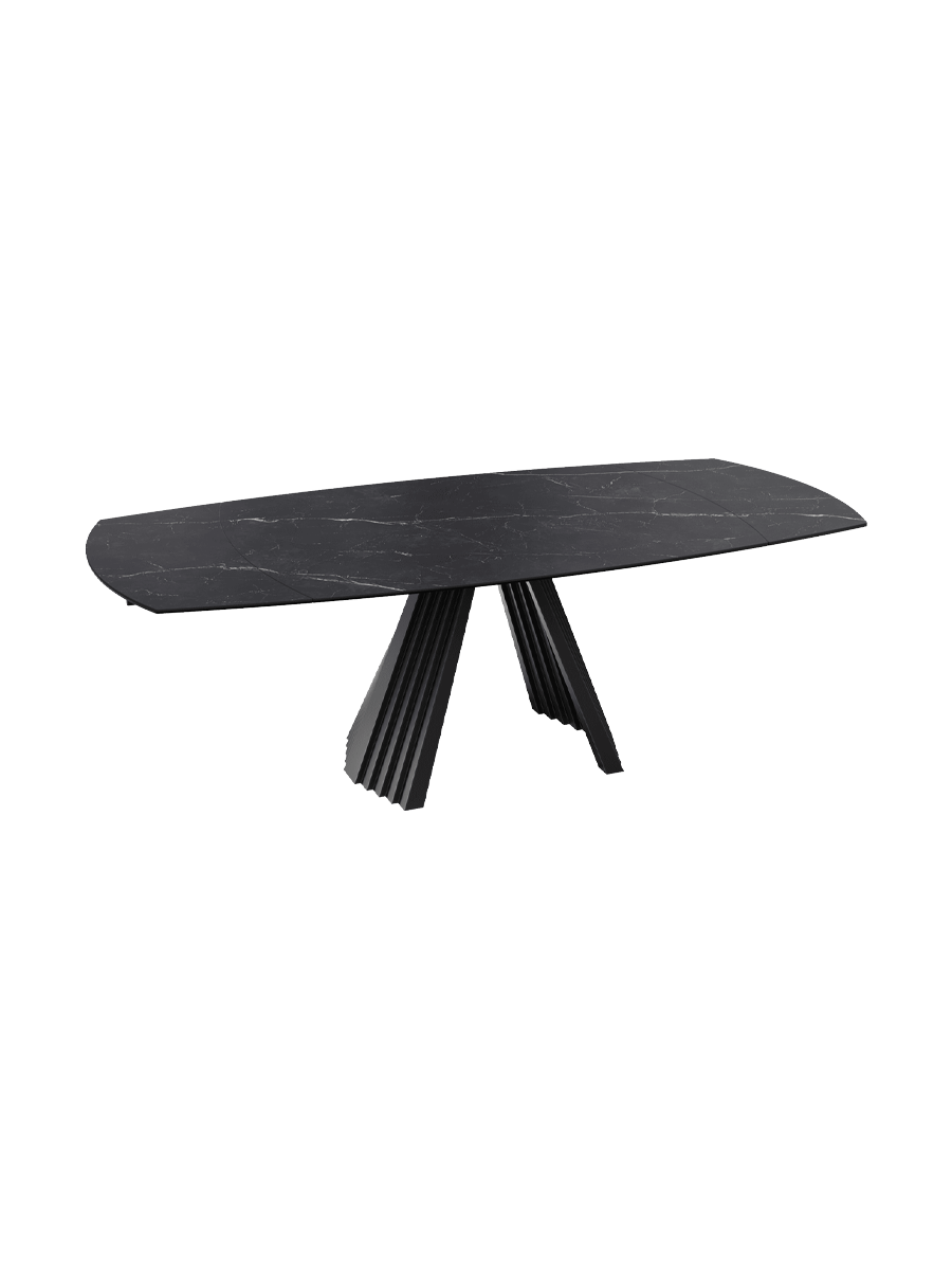
Table à manger design extensible « Gotham » en céramique, disponible en différentes tailles - Calcatta brillant / 150-230 x 110 cm