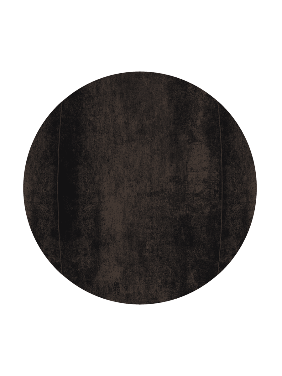 
Tavolo da pranzo allungabile di design «New Icone», in diverse dimensioni - aspetto ruggine scura / 95-135 x 135 cm