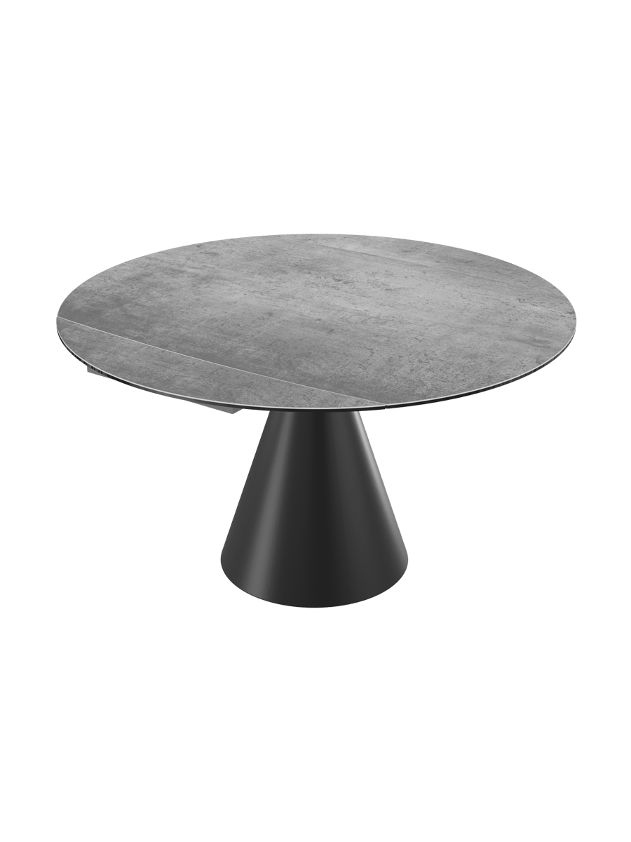 
Table à manger design extensible « New Icone », disponible en plusieurs dimensions - Titane / 95-135 x 135 cm