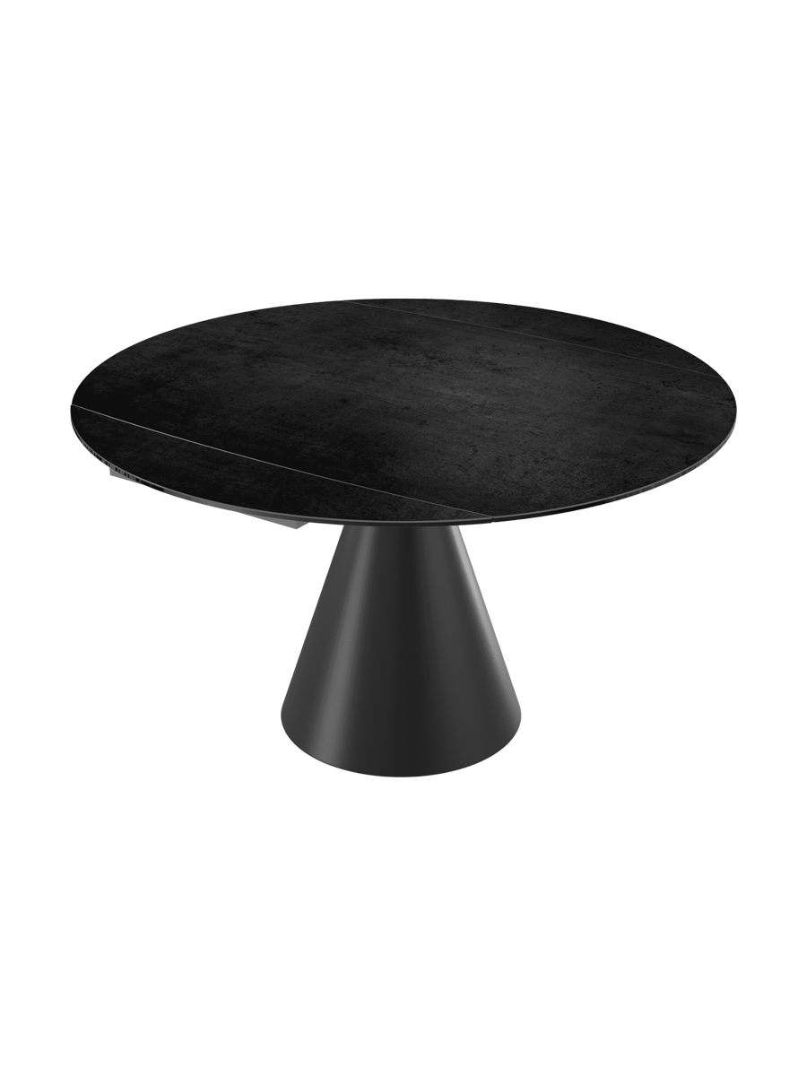 
Table à manger design extensible « New Icone », disponible en plusieurs dimensions - Titane / 95-135 x 135 cm