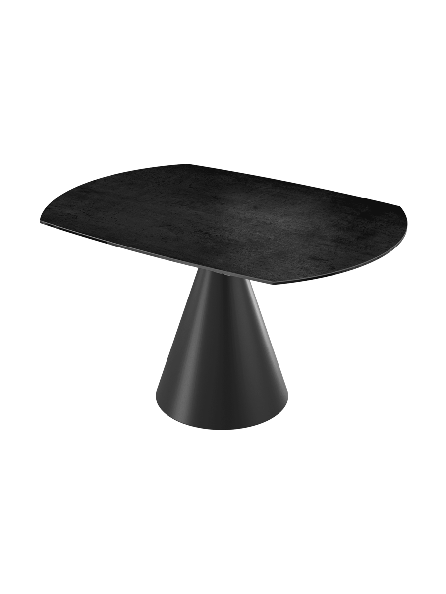 
Table à manger design extensible « New Icone », disponible en plusieurs dimensions - Titane / 95-135 x 135 cm