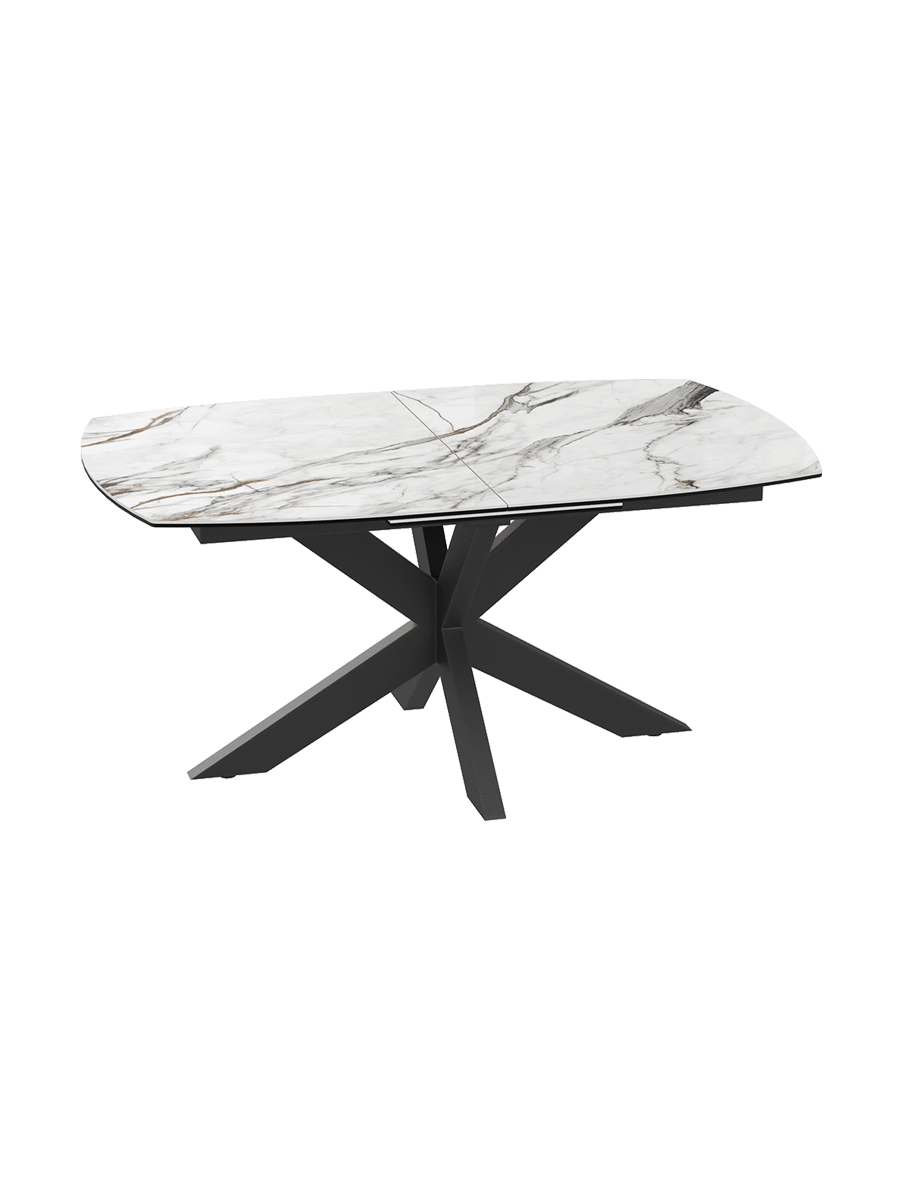 
Ausziehbarer Designer Esstisch „Phoenix“ aus Keramik, verschiedene Grössen - Fiorentino glänzend / 160-210 x 100 cm