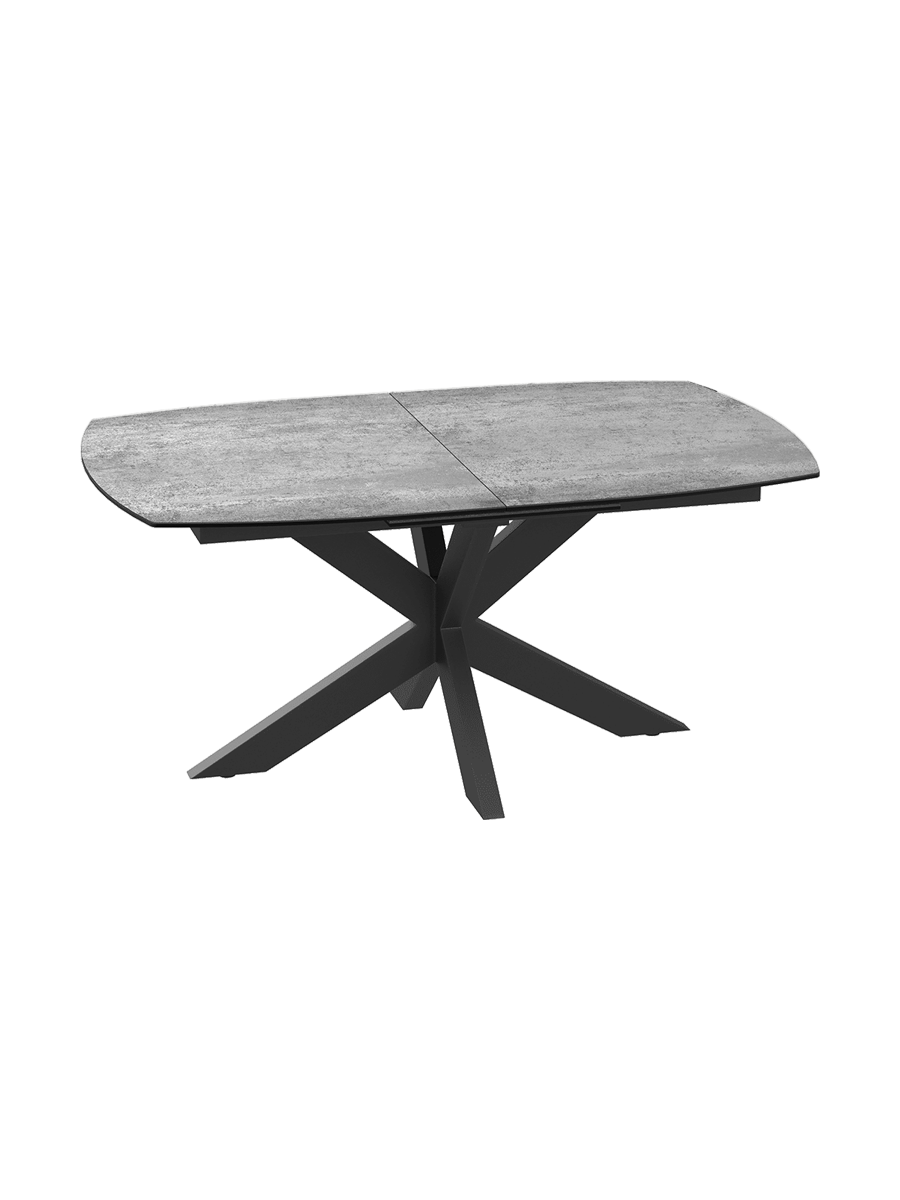 
Table de repas design extensible «Phoenix» en céramique, différentes tailles - Argent / 160-210 x 100 cm