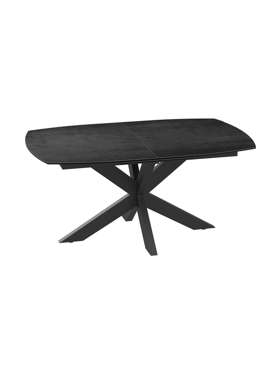 
Ausziehbarer Designer Esstisch „Phoenix“ aus Keramik, verschiedene Grössen - Titan / 160-210 x 100 cm