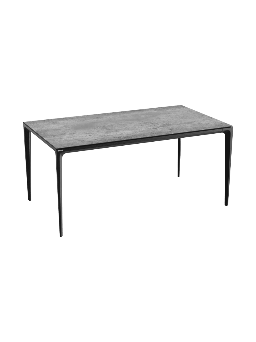 
Designer Esstisch „Valencia“ aus Keramik, verschiedene Grössen - Marmoroptik Weiss matt / 160 x 90 cm