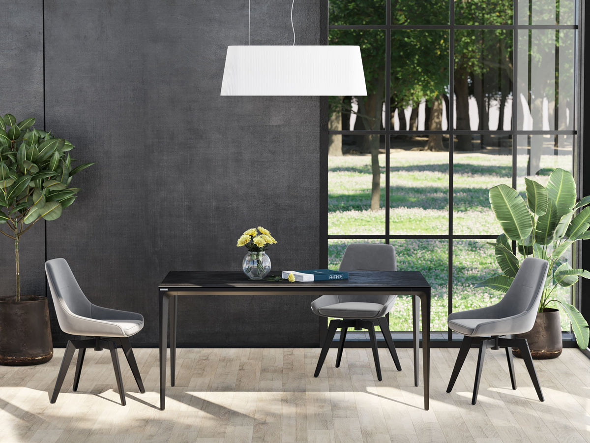 
Designer Esstisch „Valencia“ aus Keramik, verschiedene Grössen - Titan / 160 x 90 cm