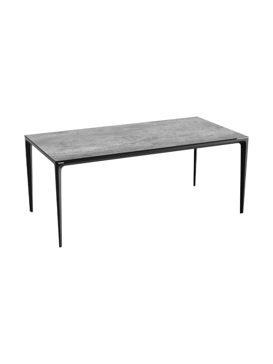 
Designer Esstisch „Valencia“ aus Keramik, verschiedene Grössen - Marmoroptik Weiss matt / 160 x 90 cm