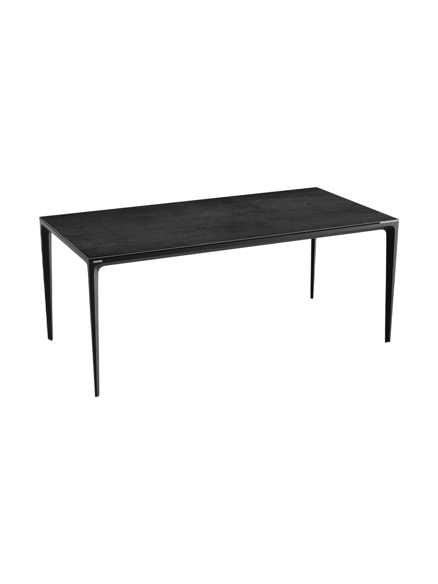 
Designer Esstisch „Valencia“ aus Keramik, verschiedene Grössen - Marmoroptik Weiss matt / 160 x 90 cm