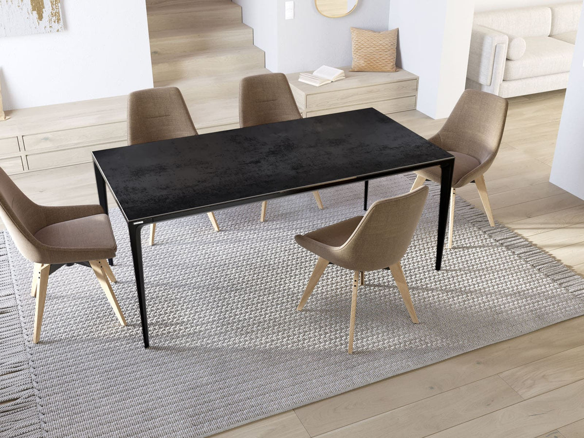 
Designer Esstisch „Valencia“ aus Keramik, verschiedene Grössen - Titan / 180 x 90 cm