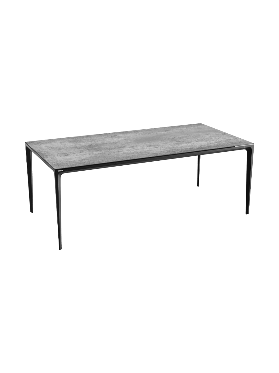
Designer Esstisch „Valencia“ aus Keramik, verschiedene Grössen - Marmoroptik Weiss matt / 160 x 90 cm