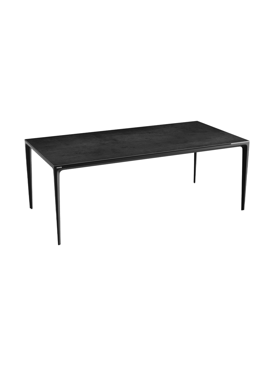 
Designer Esstisch „Valencia“ aus Keramik, verschiedene Grössen - Marmoroptik Weiss matt / 160 x 90 cm