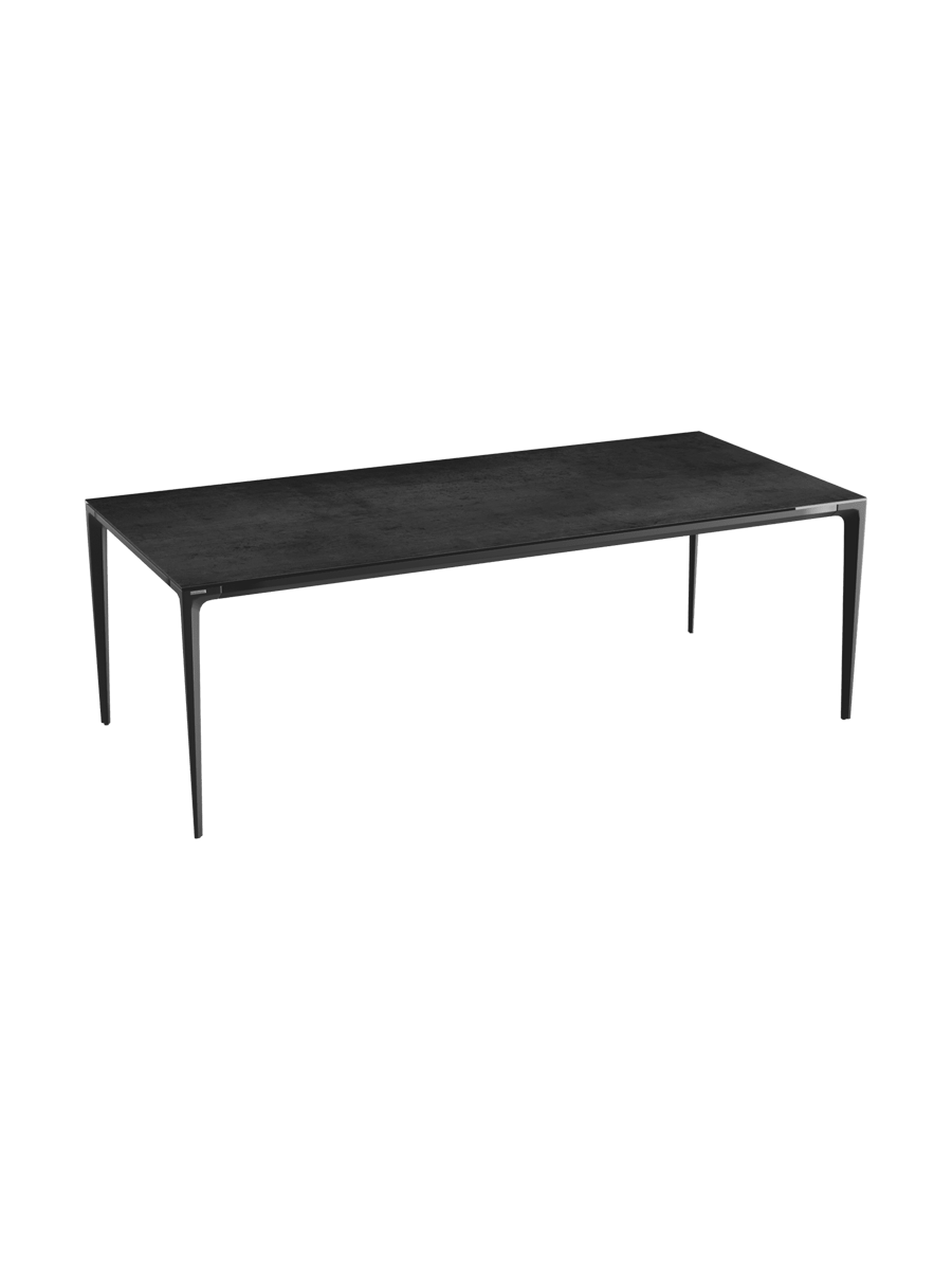 
Designer Esstisch „Valencia“ aus Keramik, verschiedene Grössen - Marmoroptik Weiss matt / 160 x 90 cm