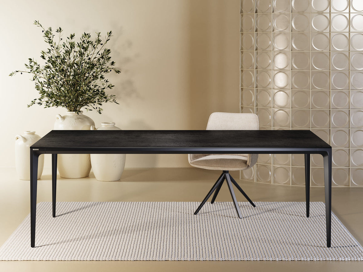 
Designer Esstisch „Valencia“ aus Keramik, verschiedene Grössen - Titan / 220 x 100 cm
