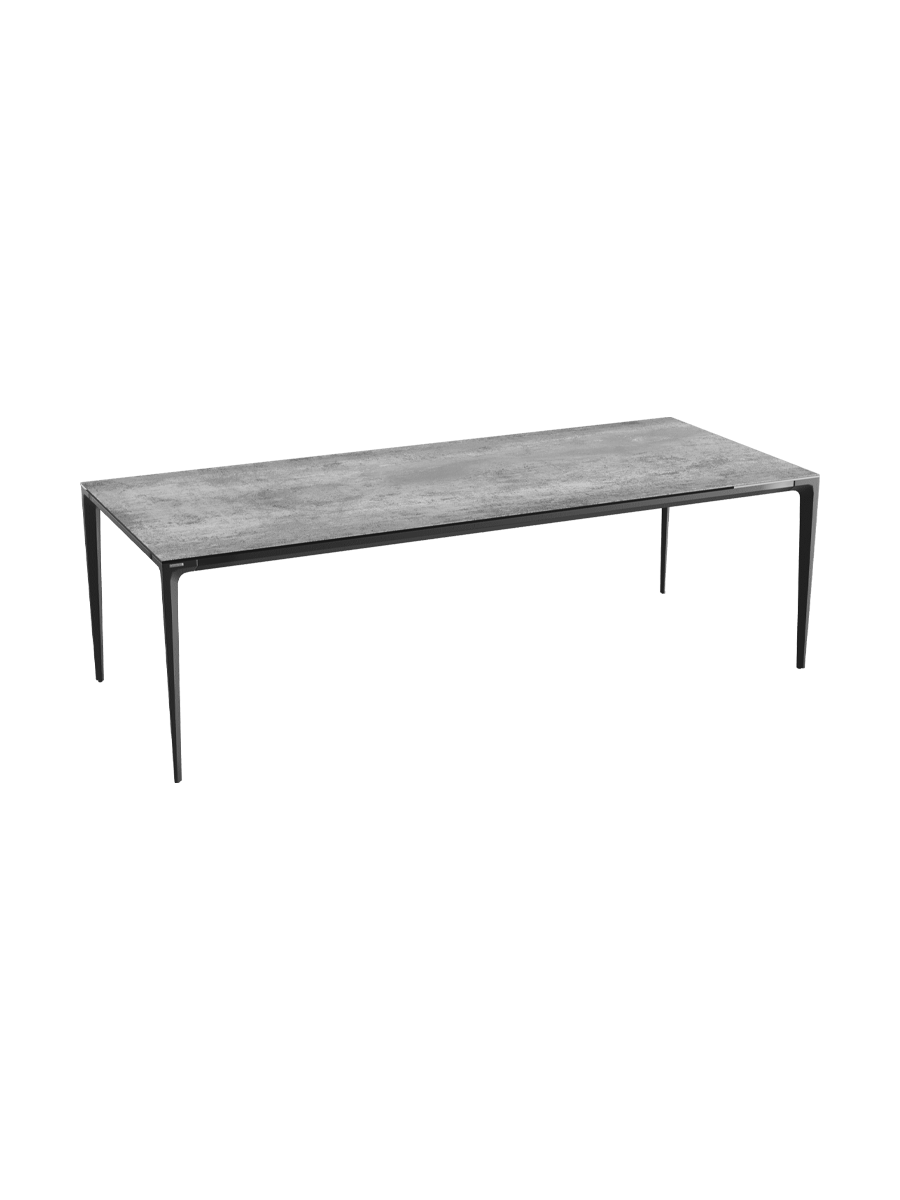 
Designer Esstisch „Valencia“ aus Keramik, verschiedene Grössen - Marmoroptik Weiss matt / 160 x 90 cm