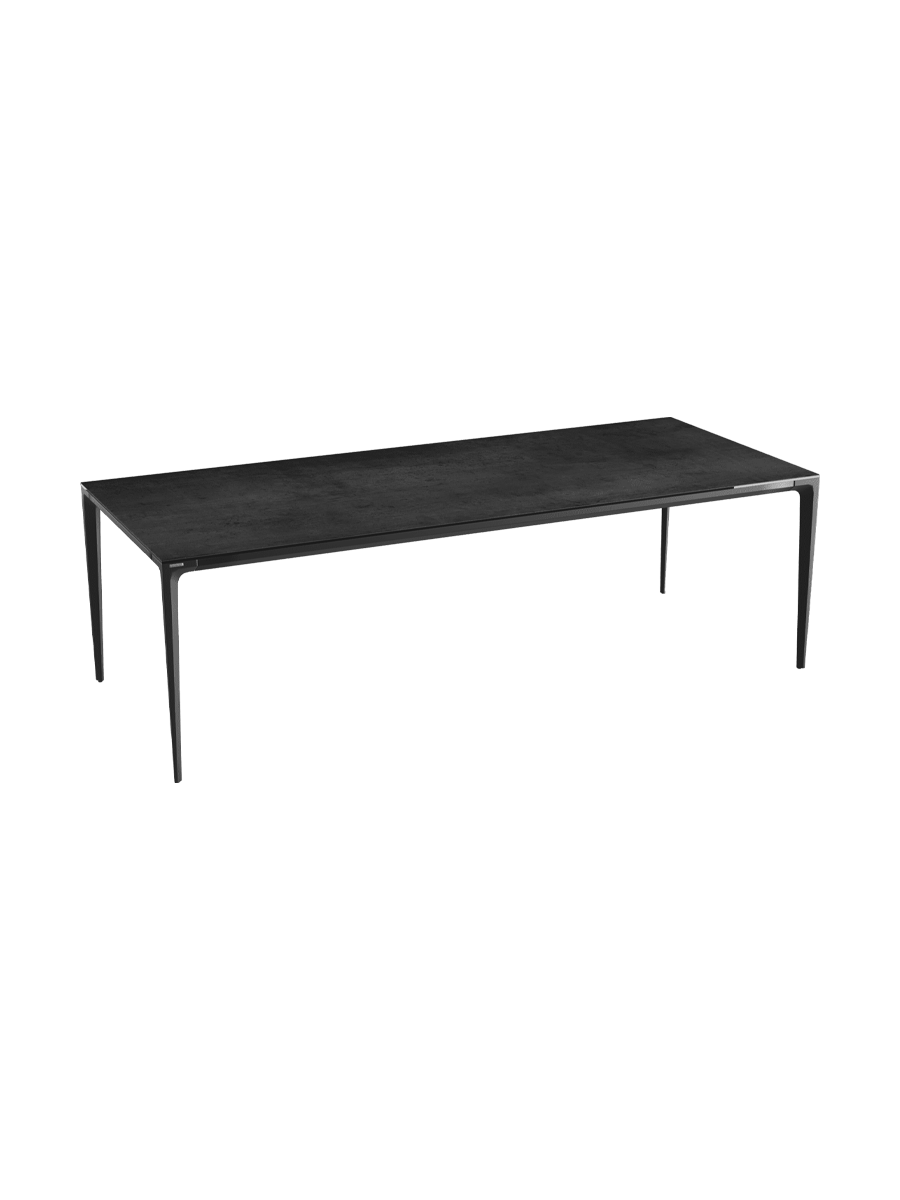 
Designer Esstisch „Valencia“ aus Keramik, verschiedene Grössen - Marmoroptik Weiss matt / 160 x 90 cm
