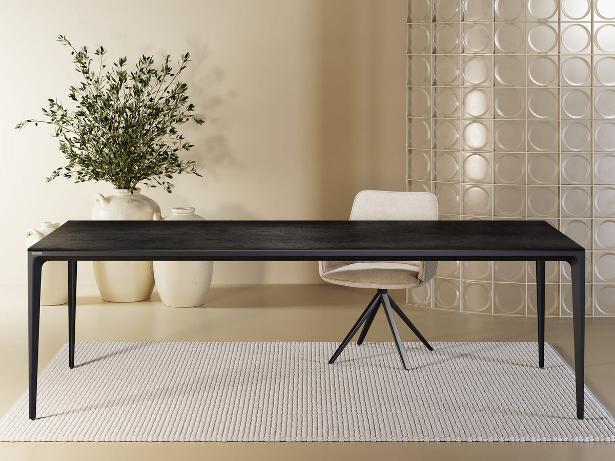 
Designer Esstisch „Valencia“ aus Keramik, verschiedene Grössen - Titan / 240 x 100 cm