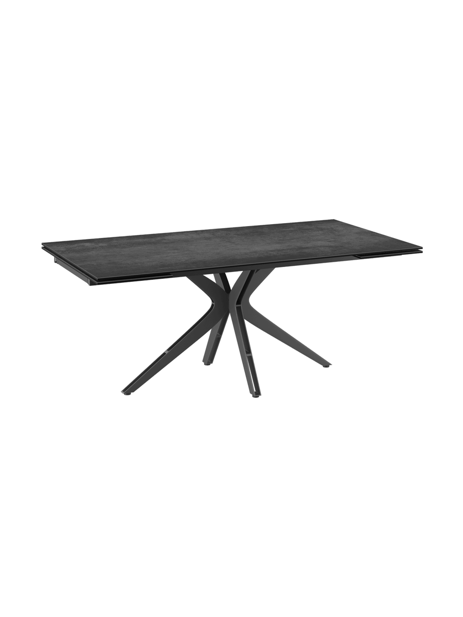 
Table à manger design extensible « Influence » en céramique, en plusieurs tailles - Titane / 190-270 x 100 cm