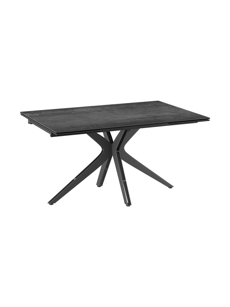 
Table à manger design extensible « Influence » en céramique, en plusieurs tailles - Titane / 150-230 x 100 cm