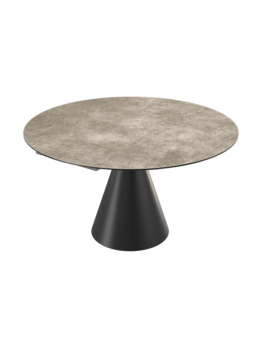 
Table à manger design extensible « New Icone », disponible en plusieurs dimensions - Titane / 95-135 x 135 cm