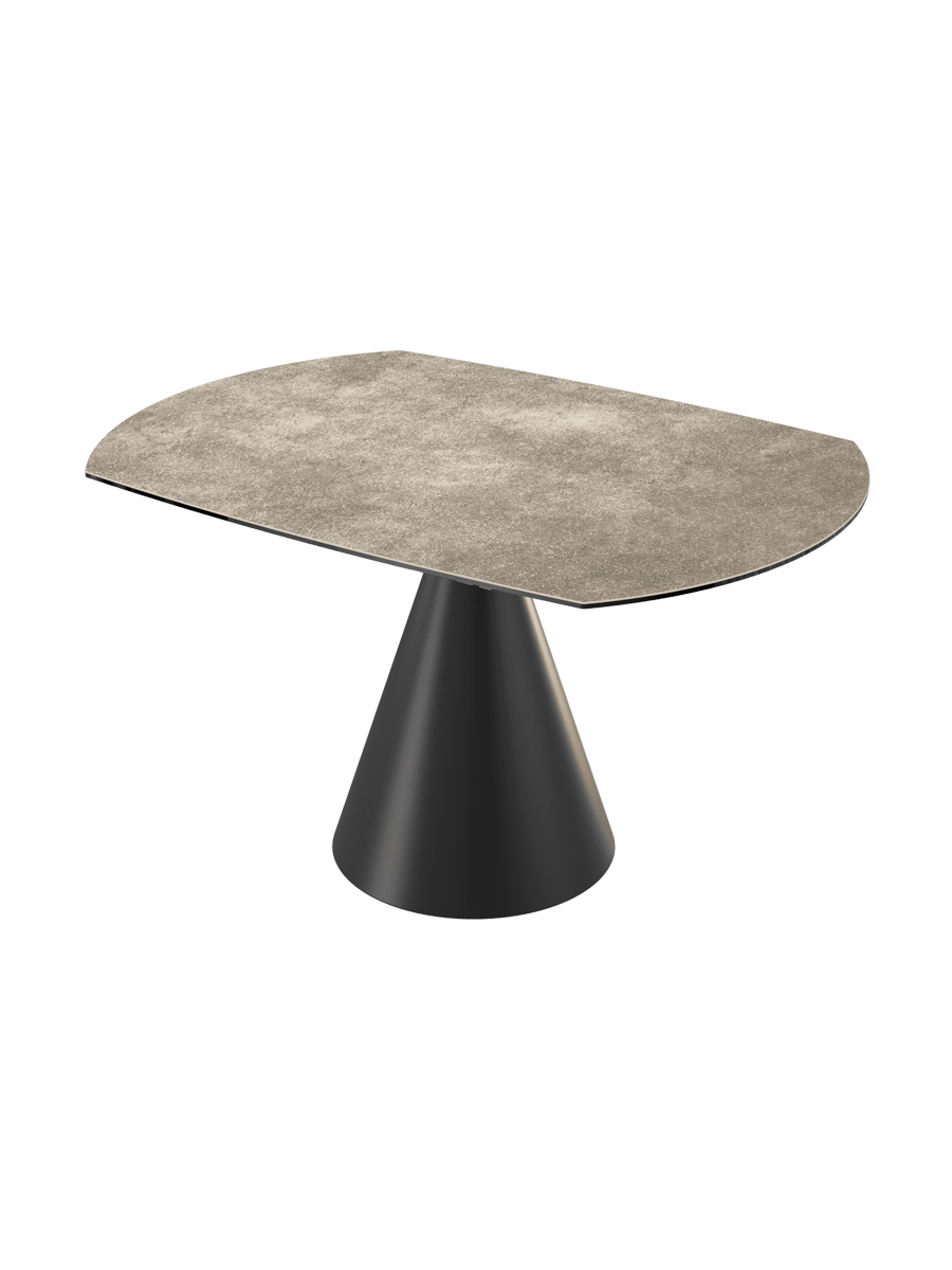 
Tavolo da pranzo allungabile di design «New Icone», in diverse dimensioni - Grigio cemento / 95-135 x 135 cm