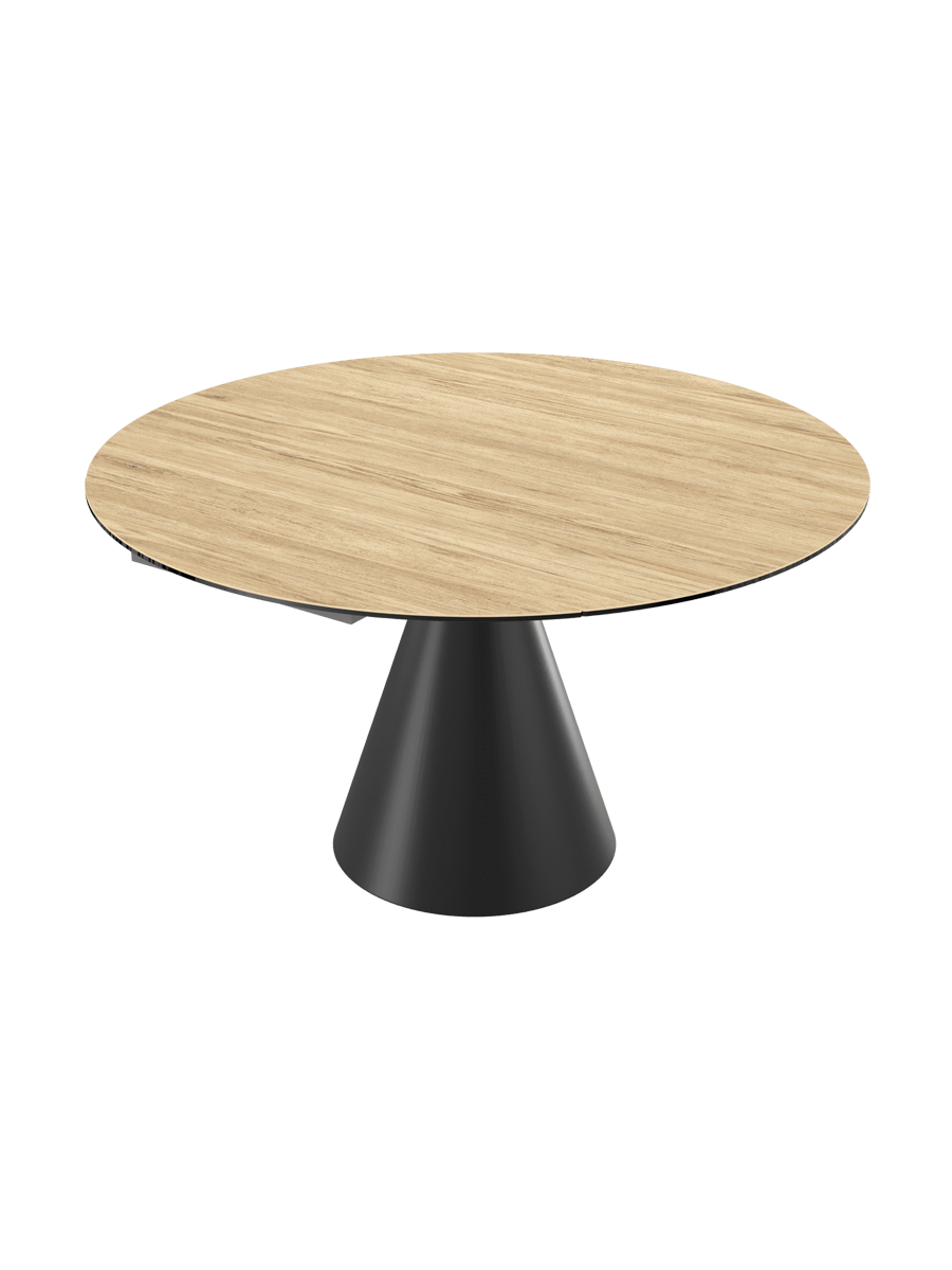 
Table à manger design extensible « New Icone », disponible en plusieurs dimensions - Titane / 95-135 x 135 cm