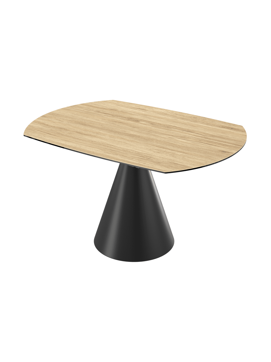 
Tavolo da pranzo allungabile di design «New Icone», in diverse dimensioni - Rovere chiaro / 95-135 x 135 cm