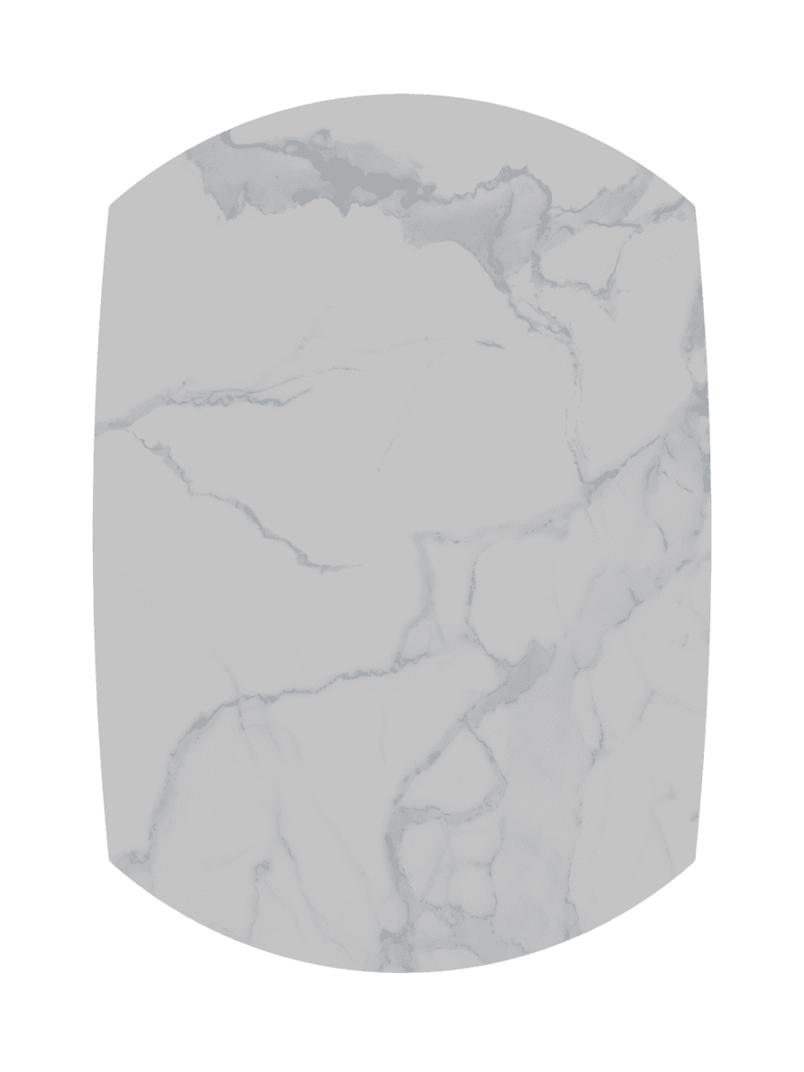
Tavolo da pranzo allungabile di design «New Icone», in diverse dimensioni - Effetto marmo Bianco / 95-135 x 135 cm