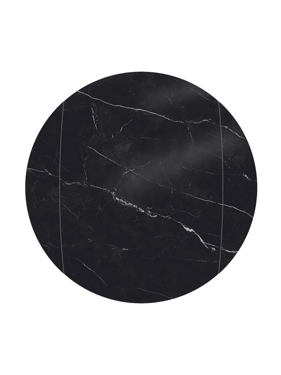 
Tavolo da pranzo allungabile di design «New Icone», in diverse dimensioni - Marquina opaco / 95-135 x 135 cm