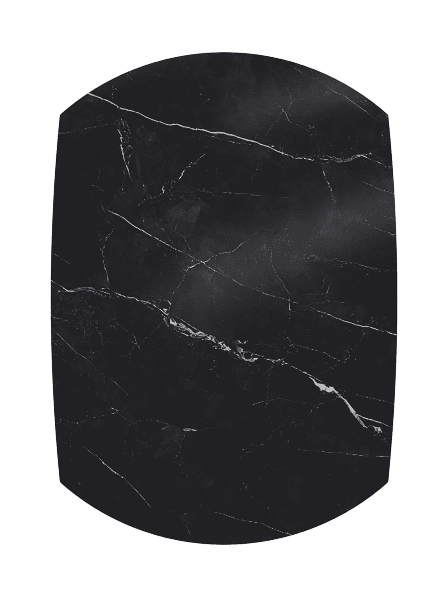 
Tavolo da pranzo allungabile di design «New Icone», in diverse dimensioni - Marquina opaco / 95-135 x 135 cm
