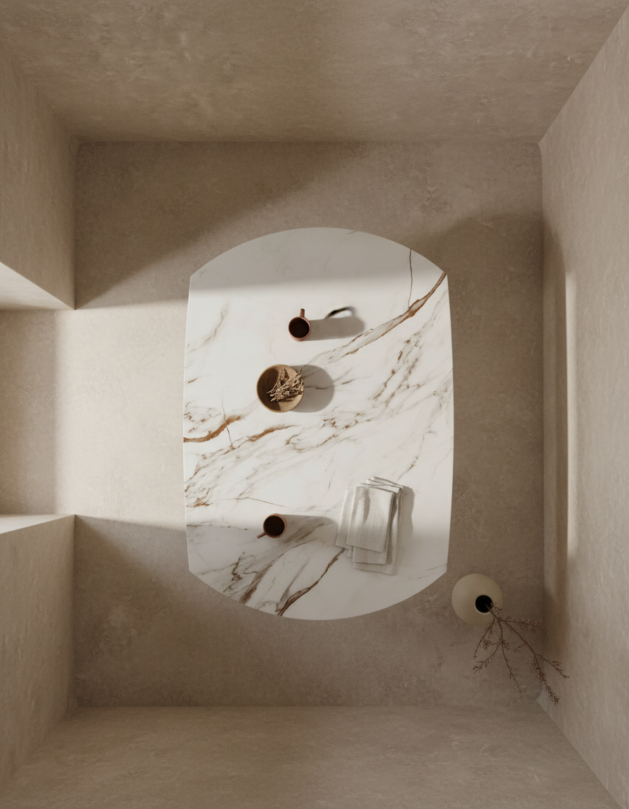
Tavolo da pranzo allungabile di design «New Icone», in diverse dimensioni - Fiorentino lucido / 95-135 x 135 cm