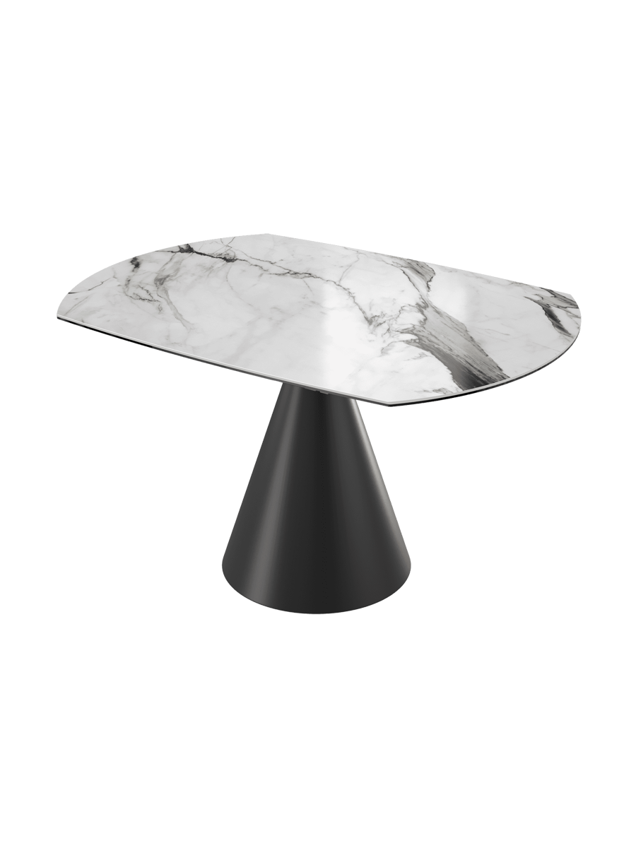
Tavolo da pranzo allungabile di design «New Icone», in diverse dimensioni - Fiorentino lucido / 95-135 x 135 cm