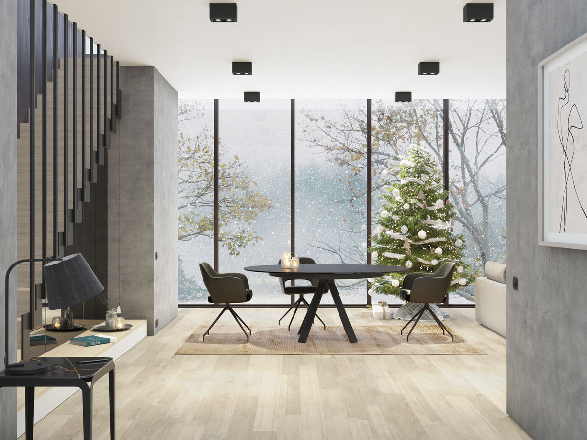 
Tavolo da pranzo allungabile di design «Chanterelle» 130-180 x 130 cm - Titano