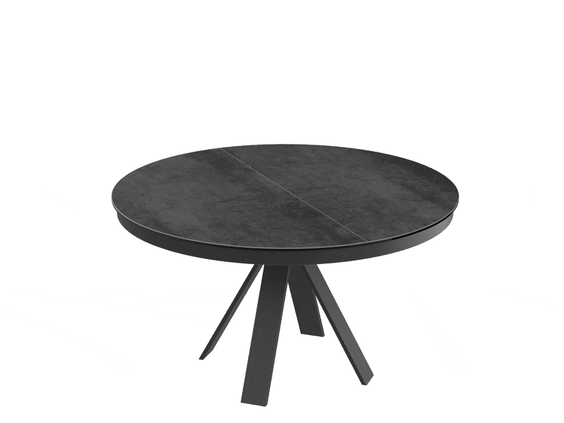 
Tavolo da pranzo allungabile di design «Chanterelle» 130-180 x 130 cm - Titano