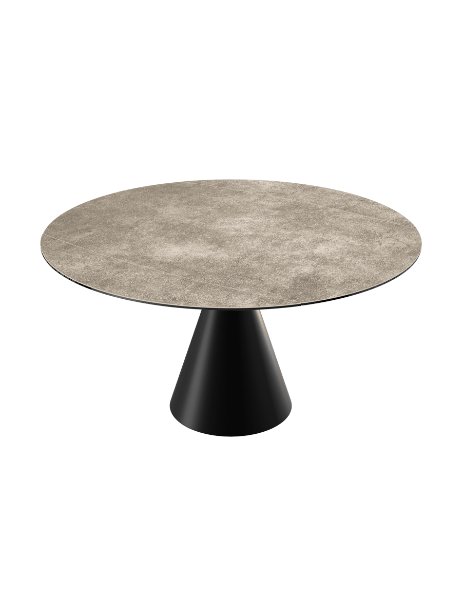 
Table à manger design extensible « New Icone », disponible en plusieurs dimensions - Titane / 95-135 x 135 cm